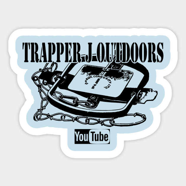 trapper j original logo Trapper J Sticker TeePublic